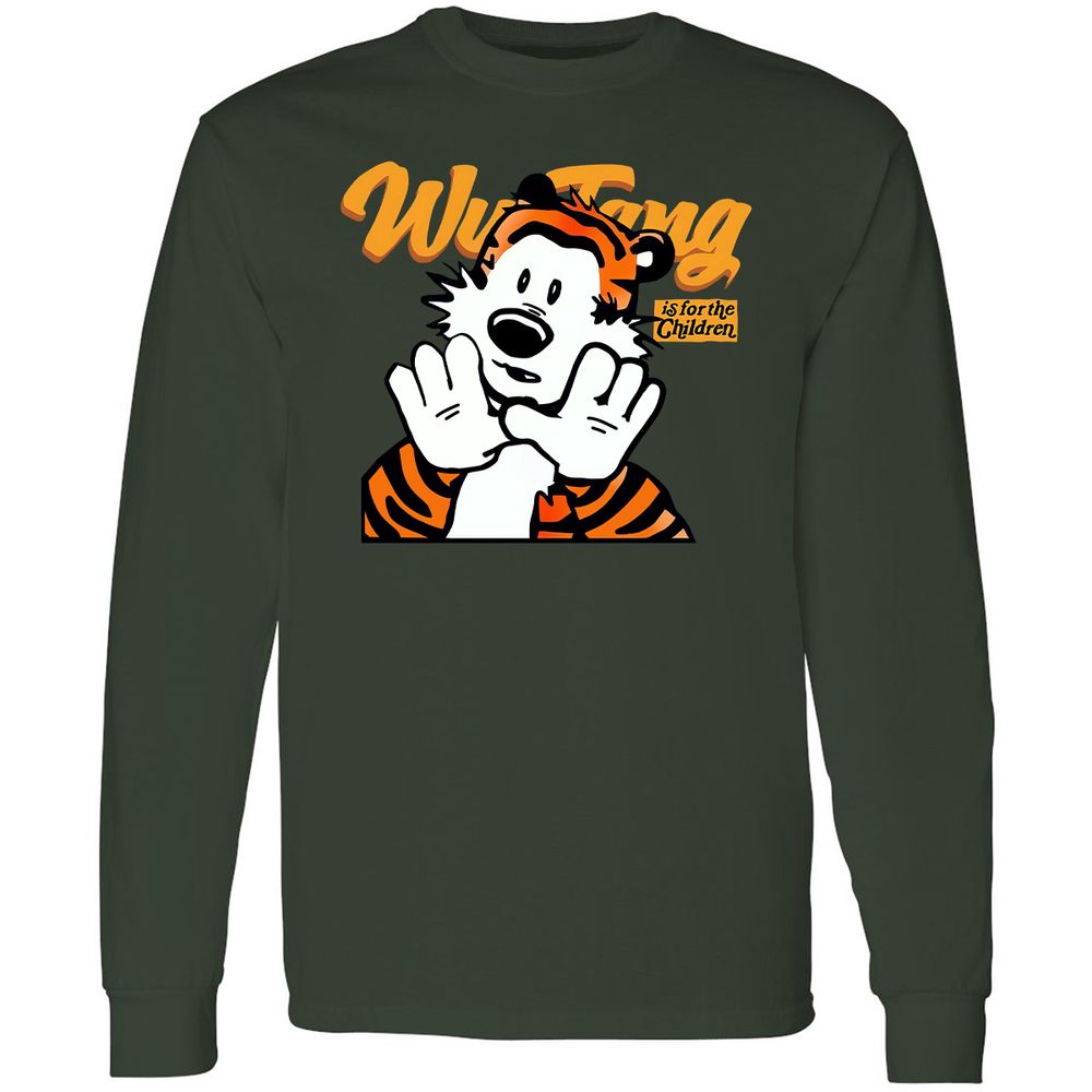 Long Sleeve T-Shirt - E1YMA8R9 - Forest Green - 8