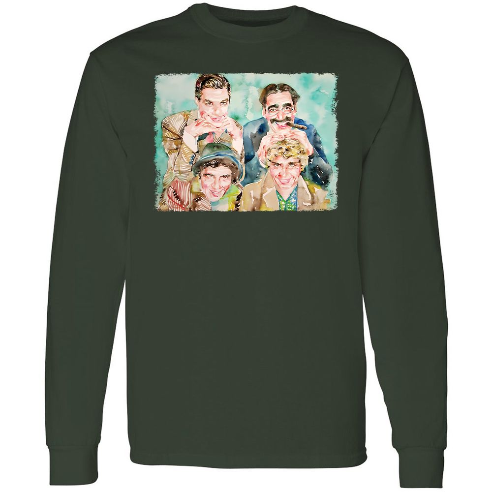 Long Sleeve T-Shirt - 7ZBRRSJX - Forest Green - 8