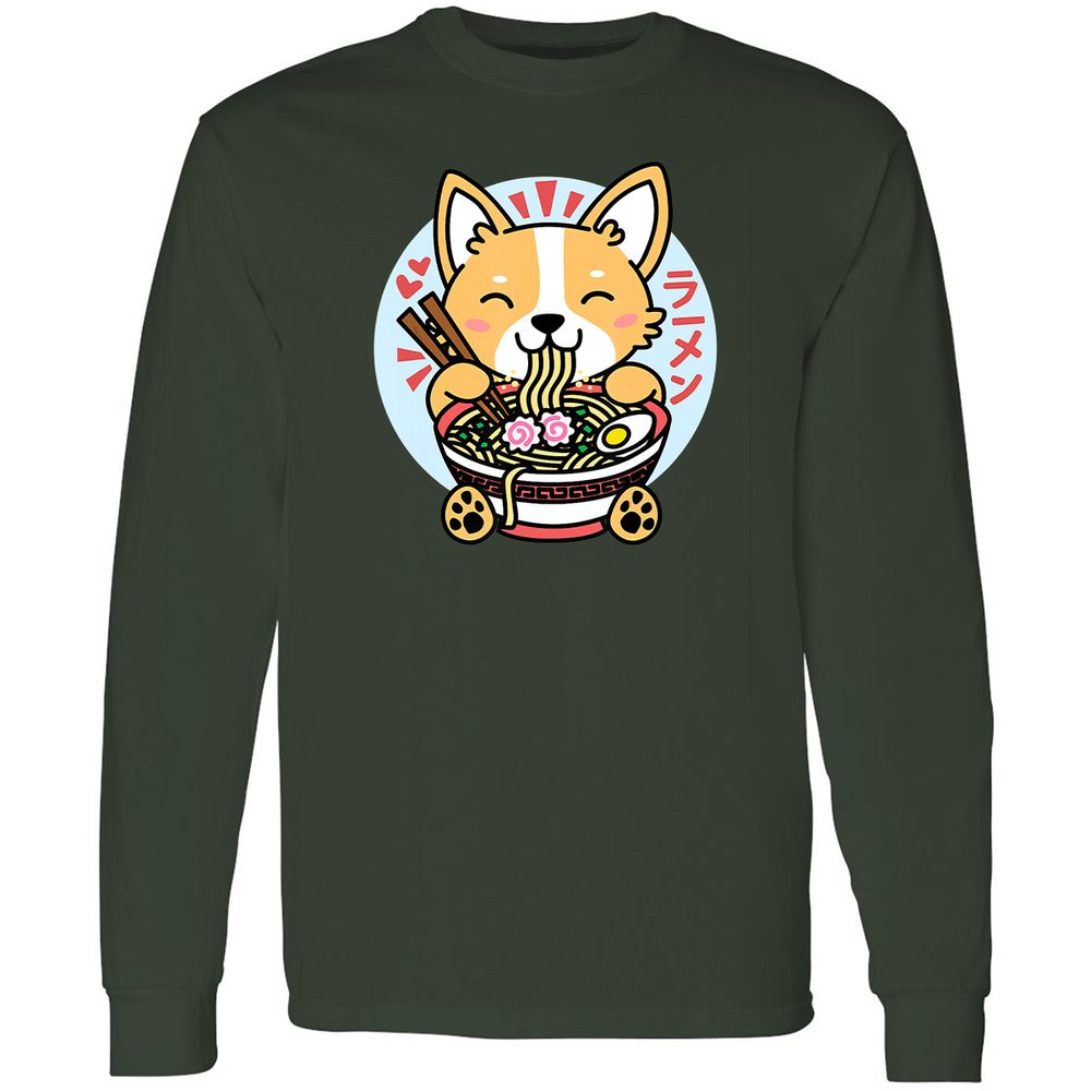 Long Sleeve T-Shirt - 3T7GFJZ7 - Forest Green - 8