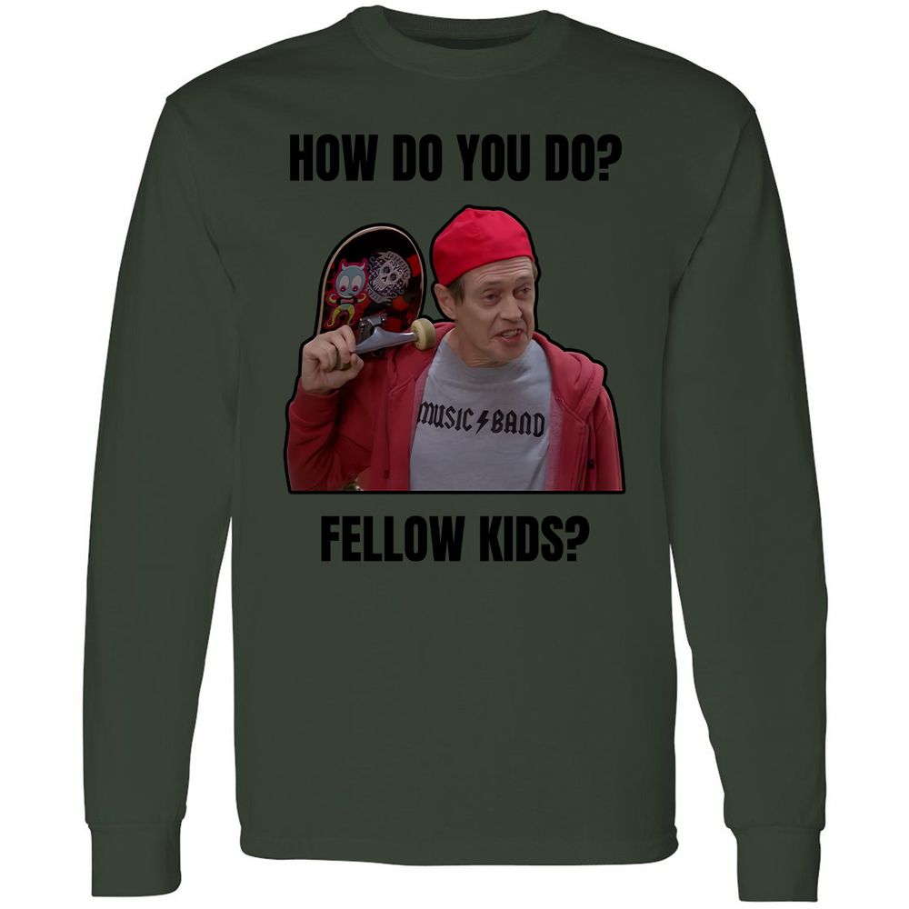 Long Sleeve T-Shirt - PBX3QDB2 - Forest Green - 8