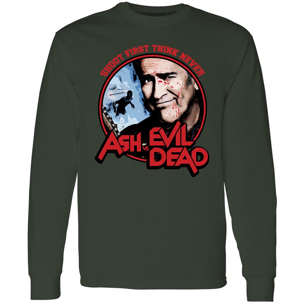 Long Sleeve T-Shirt - LFHJND7F - Forest Green - 8