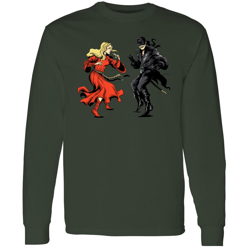 Long Sleeve T-Shirt - HAQXCRDK - Forest Green - 8