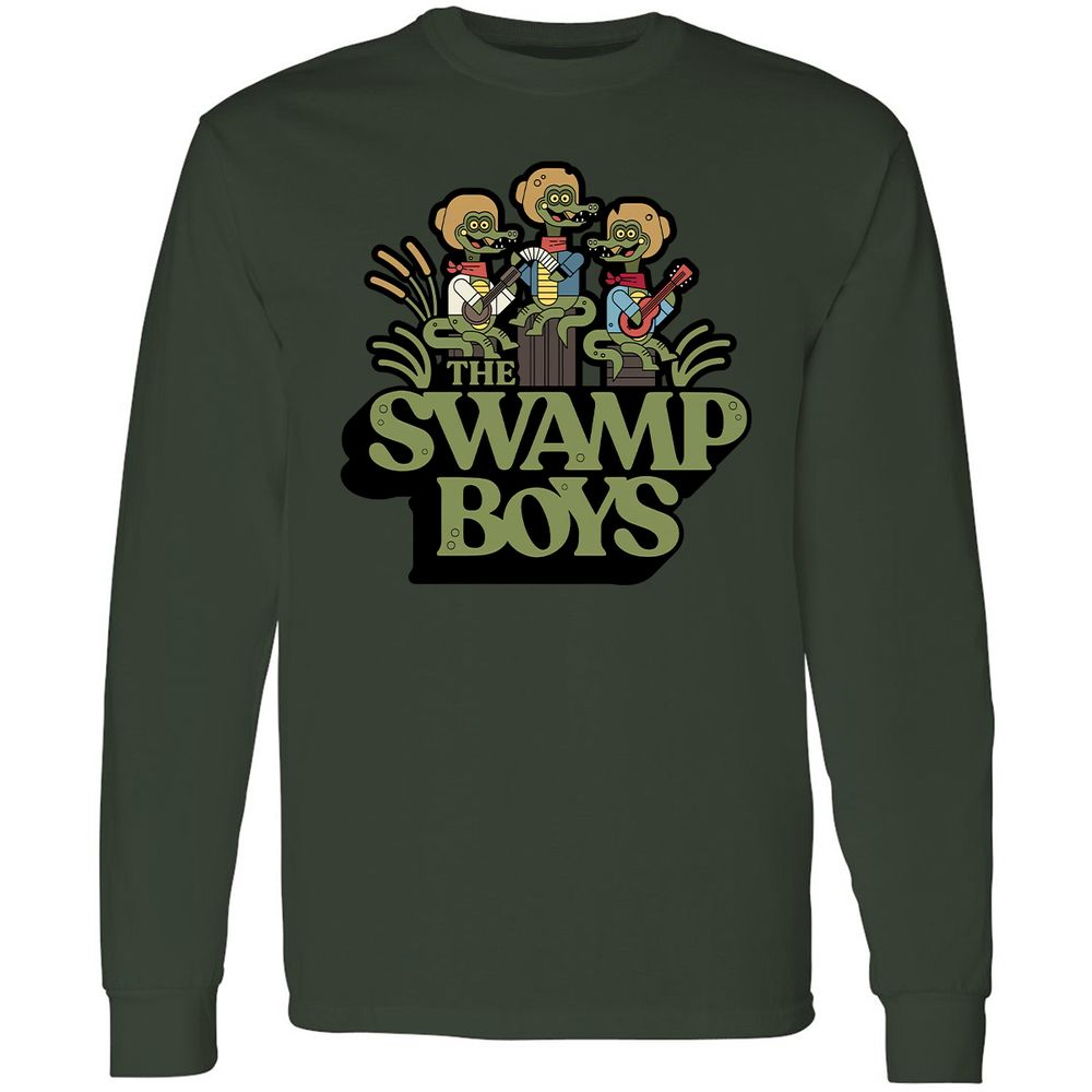Long Sleeve T-Shirt - 7Y2XTSWU - Forest Green - 8