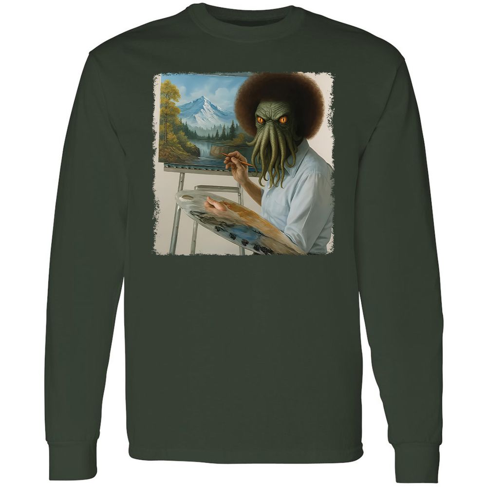 Long Sleeve T-Shirt - WJ2Q7HXE - Forest Green - 8