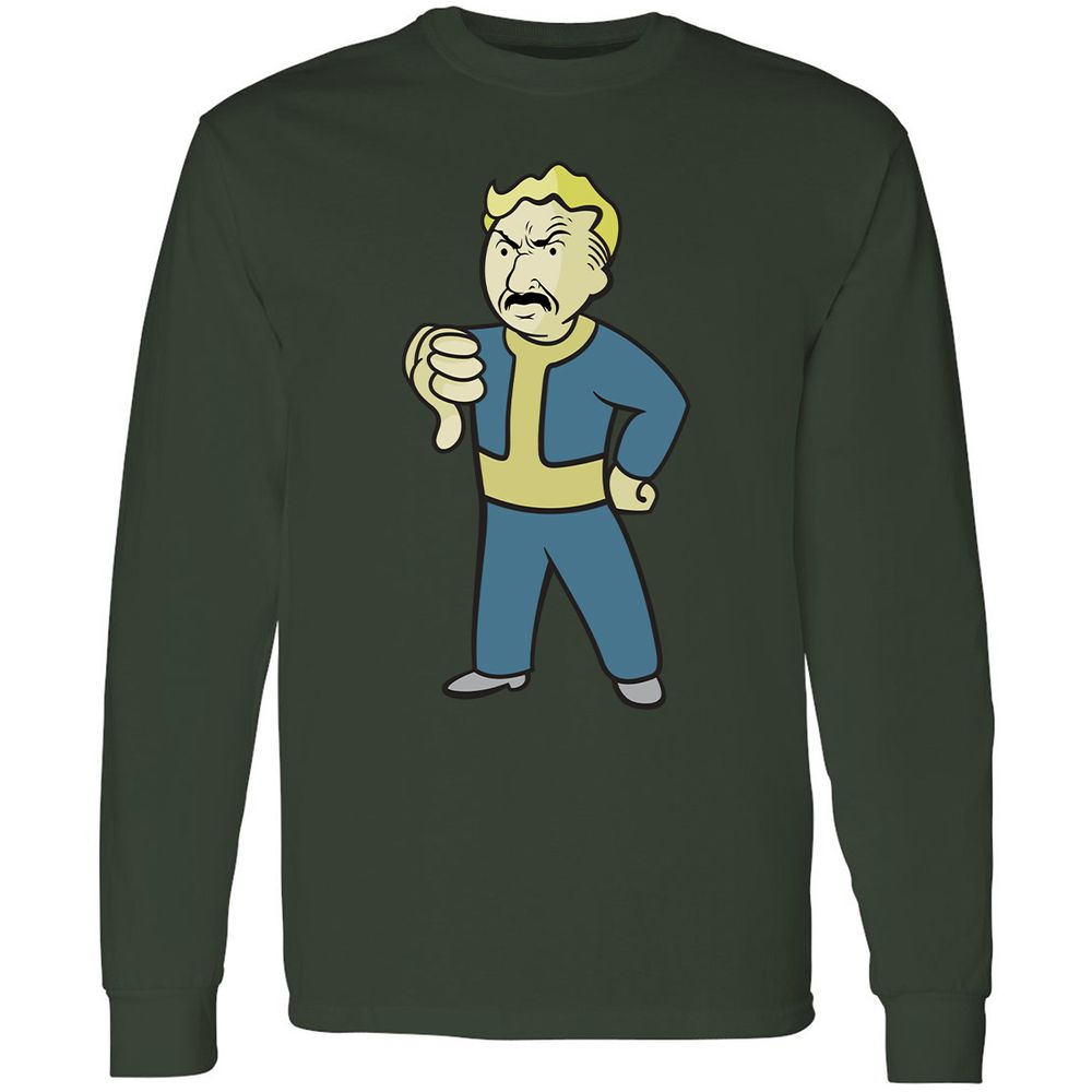 Long Sleeve T-Shirt - VA8NZQJ3 - Forest Green - 8