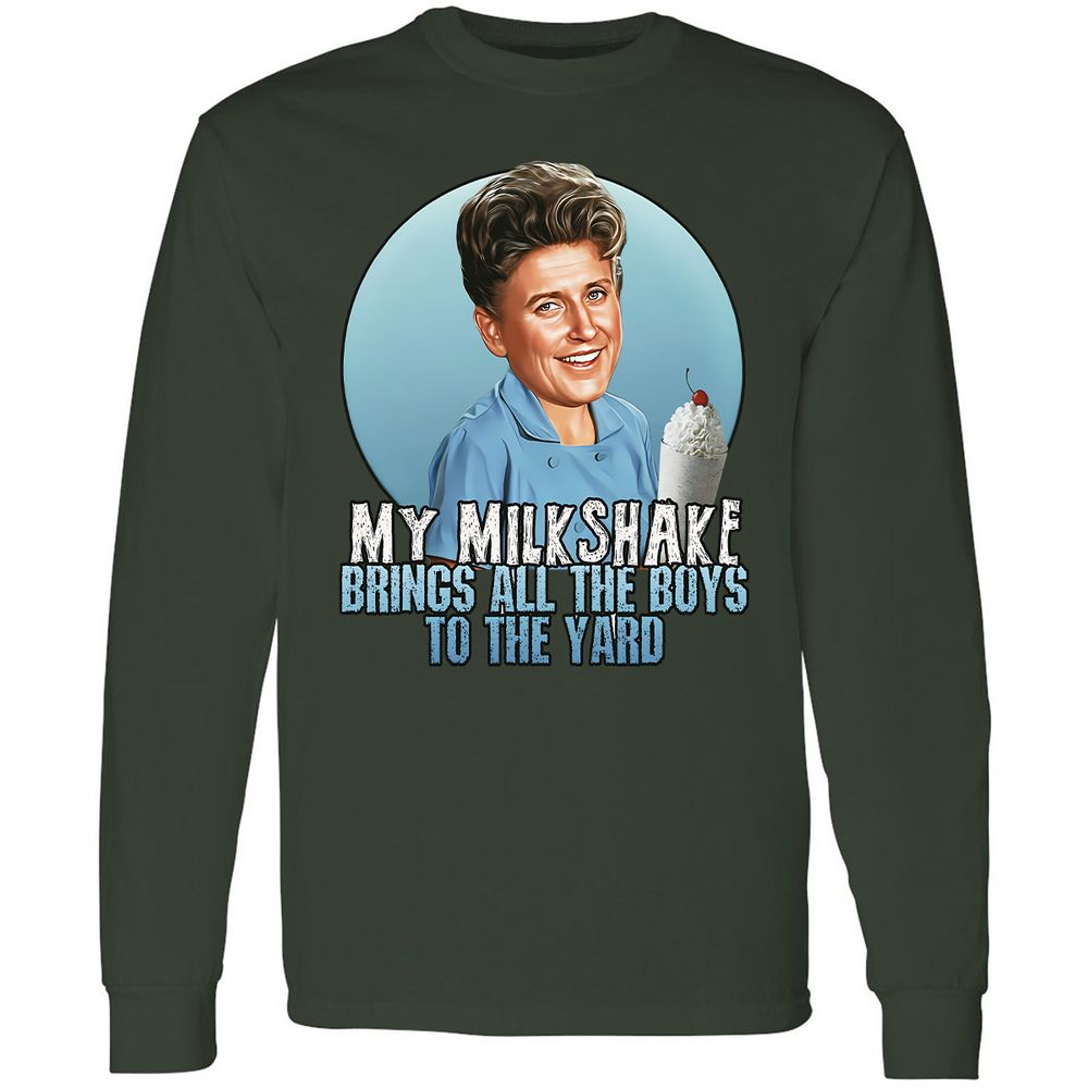 Long Sleeve T-Shirt - Q8D5W46V - Forest Green - 8