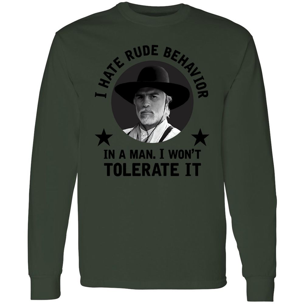 Long Sleeve T-Shirt - BQ9DNZ4N - Forest Green - 8