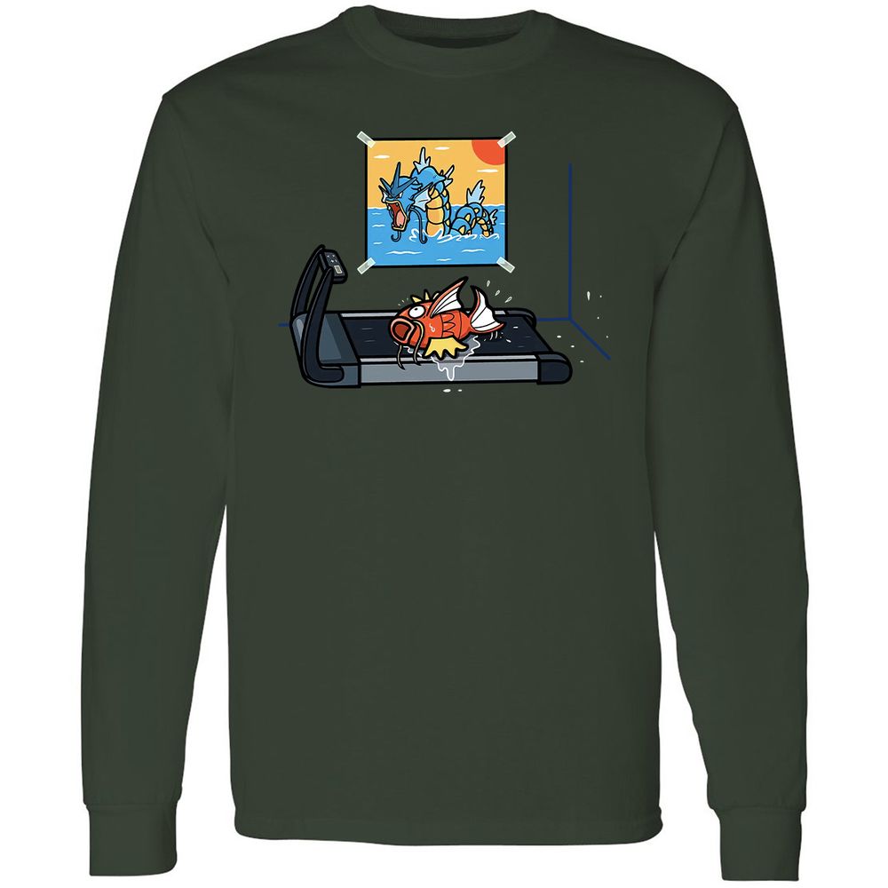 Long Sleeve T-Shirt - TEQMHXXW - Forest Green - 8