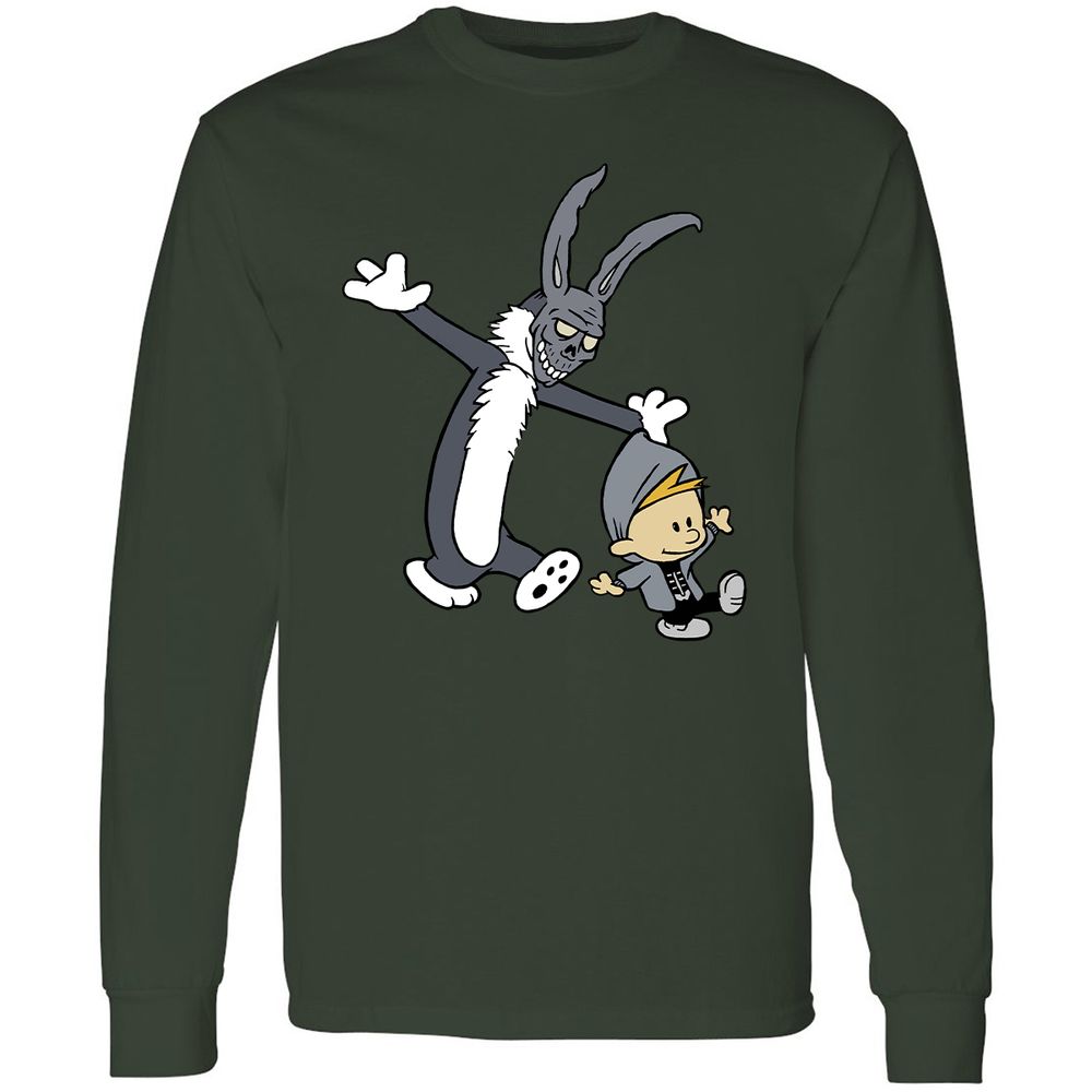 Long Sleeve T-Shirt - VTJN93HQ - Forest Green - 8