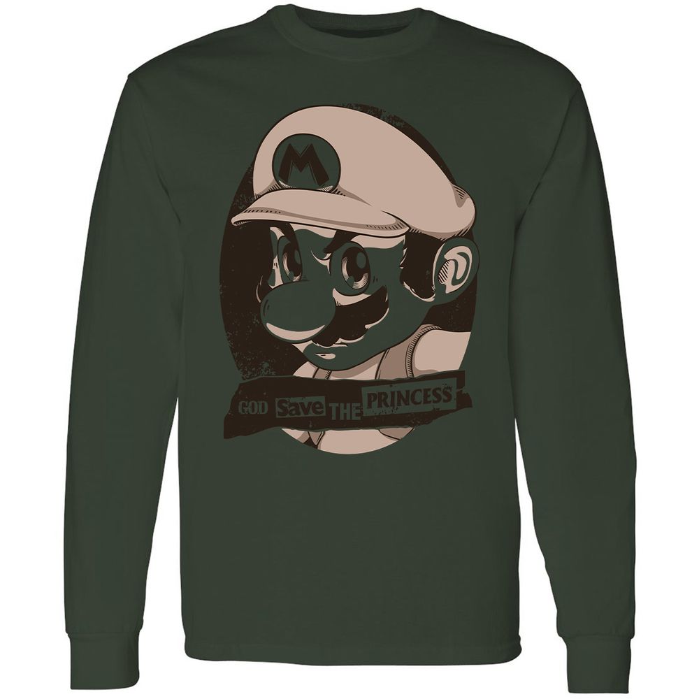 Long Sleeve T-Shirt - DMVSF6QW - Forest Green - 8