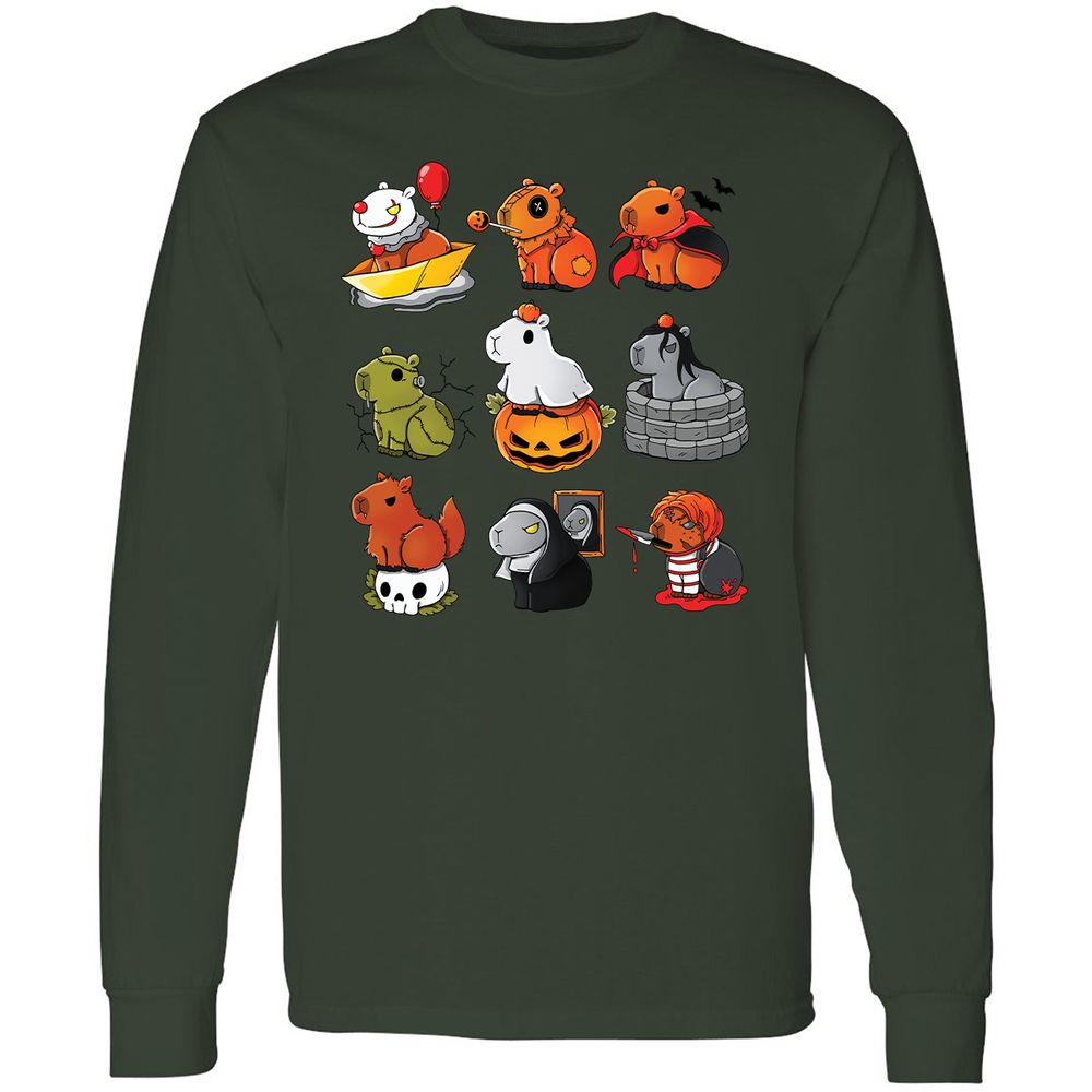 Long Sleeve T-Shirt - WPKRRE5L - Forest Green - 8