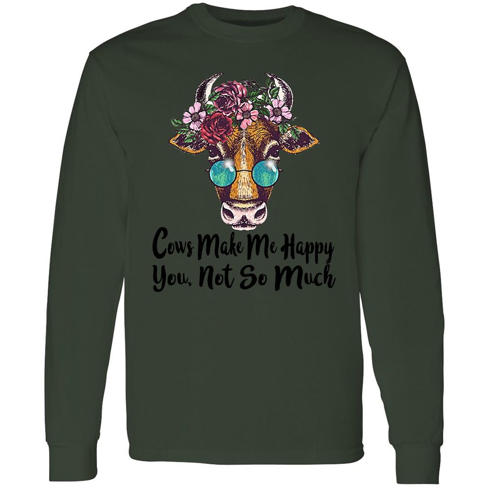 Long Sleeve T-Shirt - H96NU3QW - Forest Green - 8