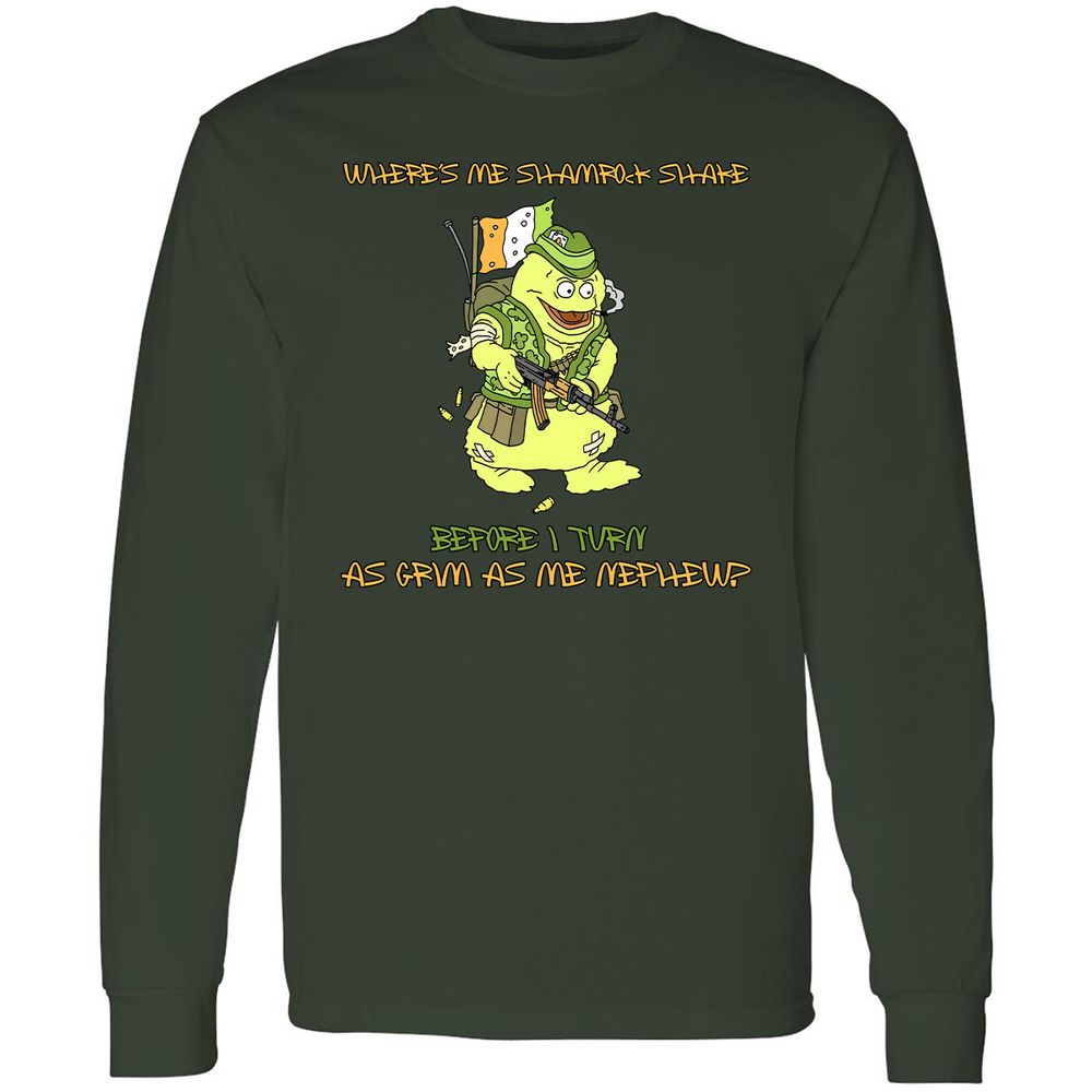 Long Sleeve T-Shirt - U7XANU8K - Forest Green - 8