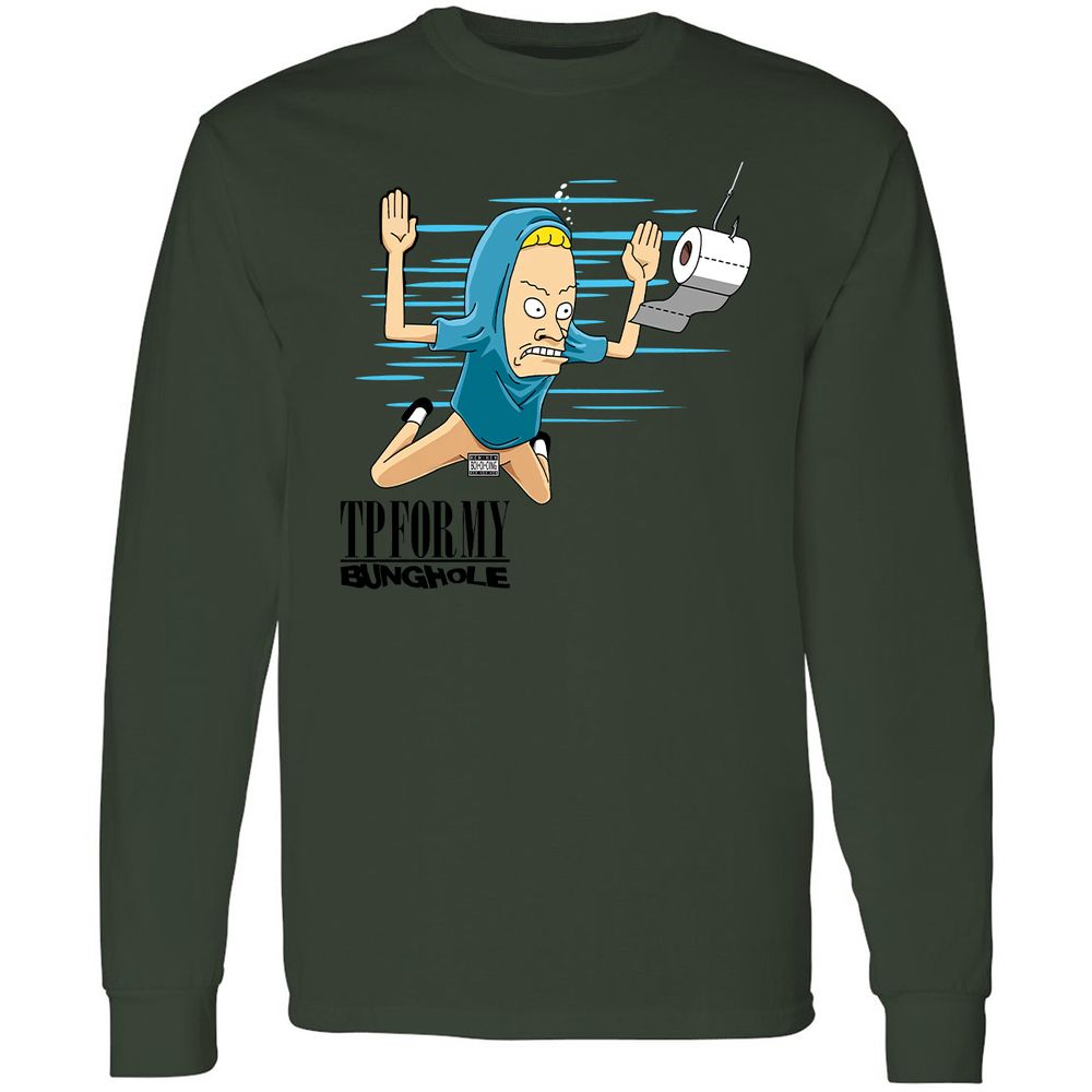 Long Sleeve T-Shirt - U16ZMFWJ - Forest Green - 8