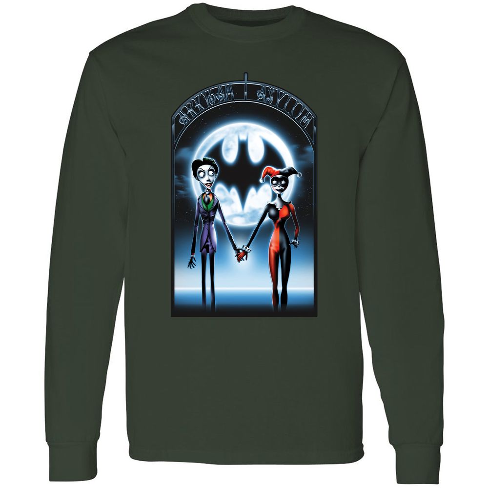 Long Sleeve T-Shirt - BVY7GEU8 - Forest Green - 8