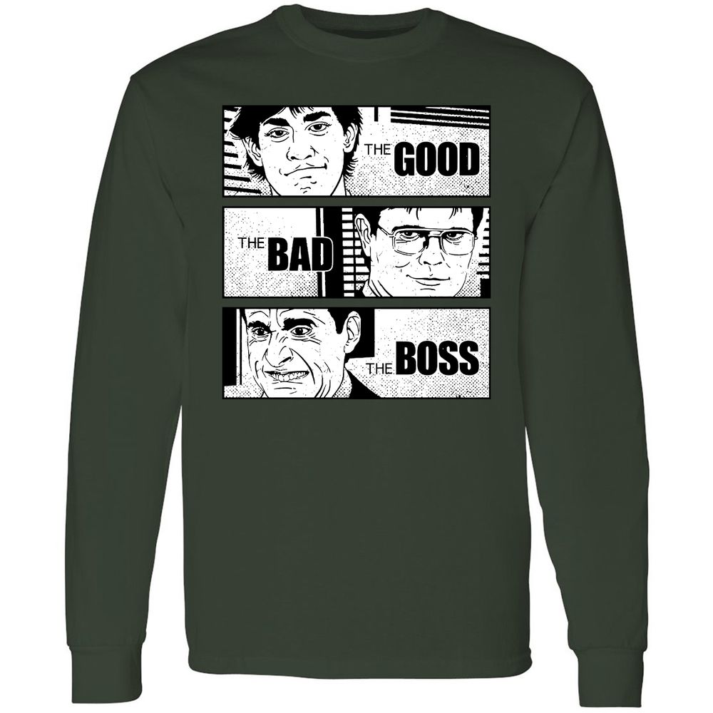 Long Sleeve T-Shirt - 8347BQJ3 - Forest Green - 8