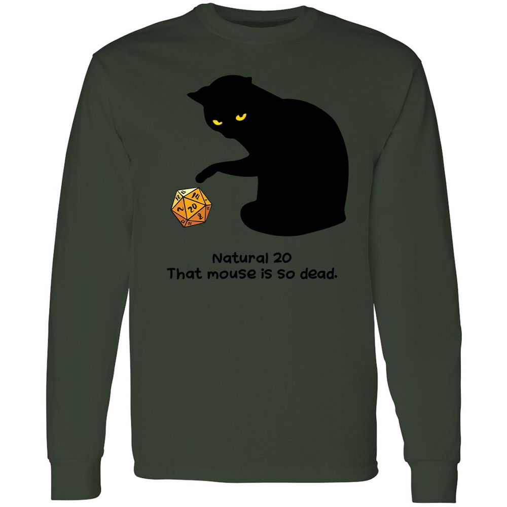 Long Sleeve T-Shirt - CWJ9T3WZ - Forest Green - 8