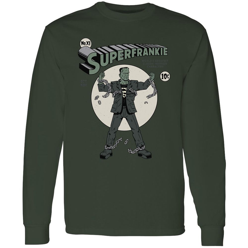 Long Sleeve T-Shirt - 5MGMD9V2 - Forest Green - 8