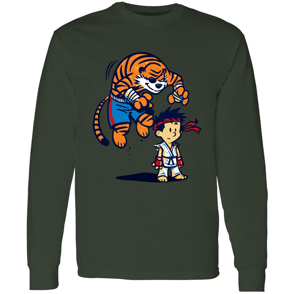 Long Sleeve T-Shirt - SWRT7JJV - Forest Green - 8
