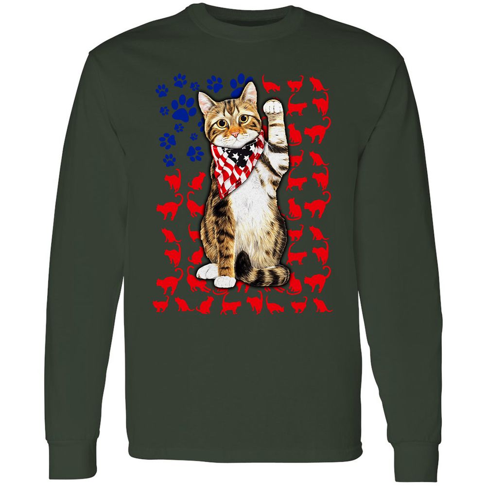 Long Sleeve T-Shirt - H71REQGH - Forest Green - 8