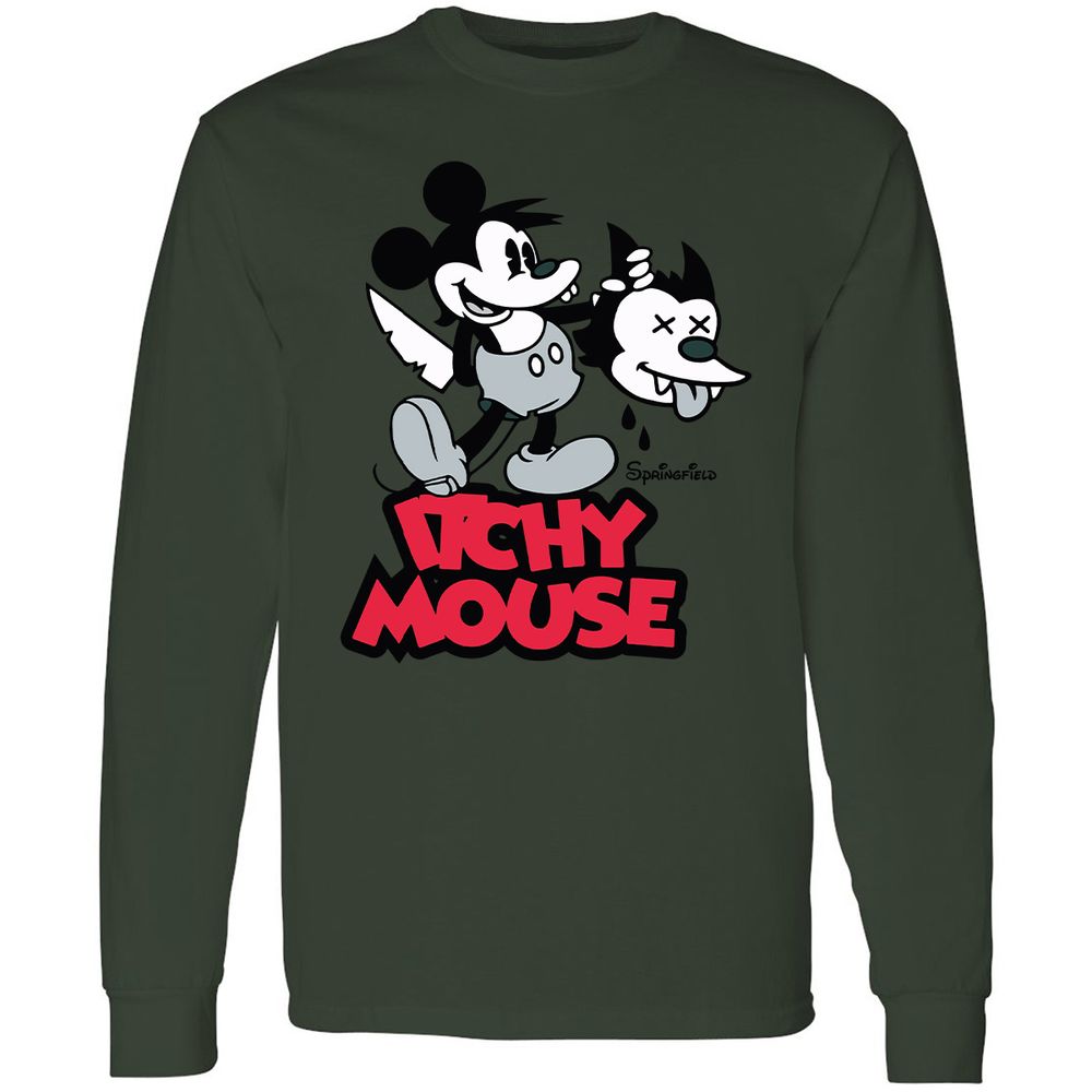 Long Sleeve T-Shirt - SEZ6XQBT - Forest Green - 8