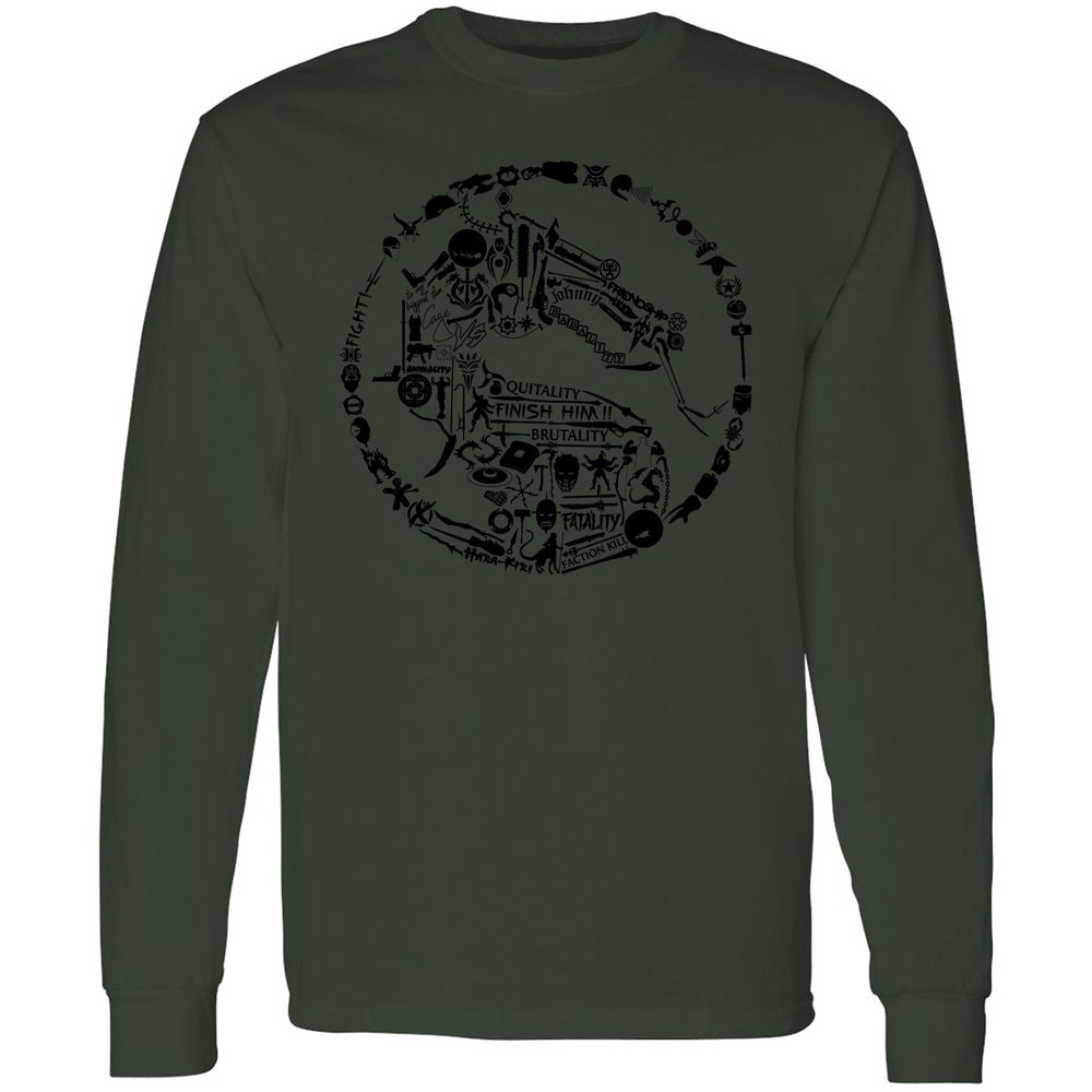 Long Sleeve T-Shirt - 7K4YQV4T - Forest Green - 8