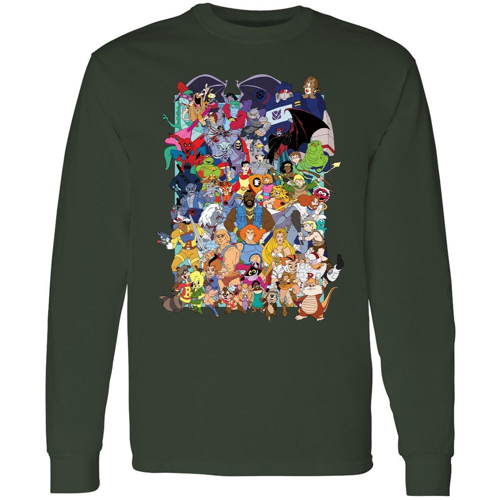 Long Sleeve T-Shirt - NL8B7XJM - Forest Green - 8