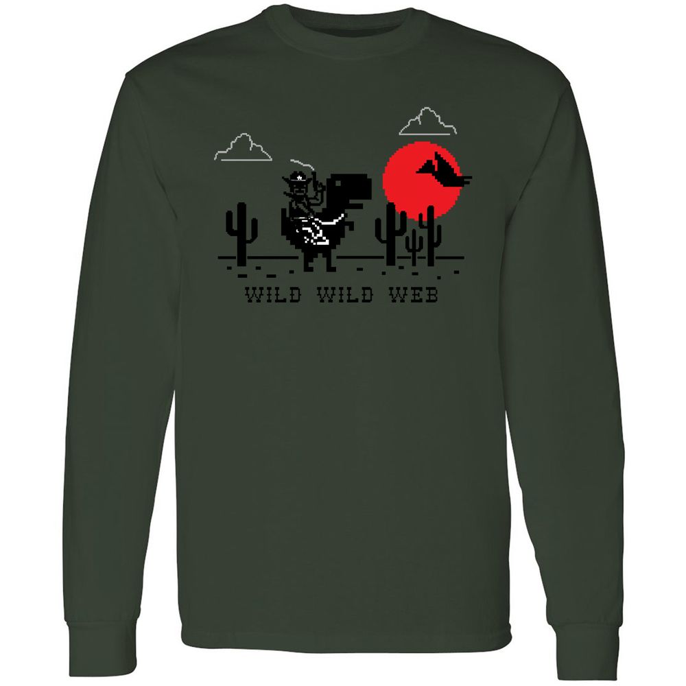 Long Sleeve T-Shirt - Q1R4N8MA - Forest Green - 8