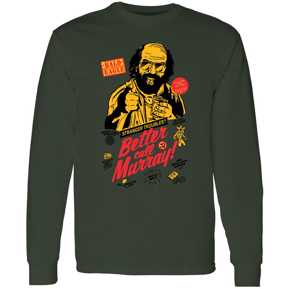 Long Sleeve T-Shirt - MANETHUU - Forest Green - 8