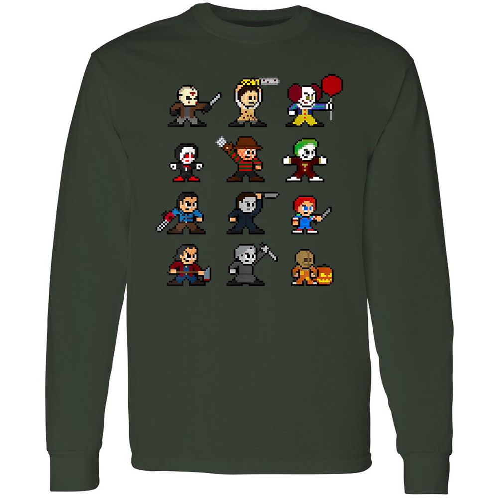 Long Sleeve T-Shirt - HXQTA5MV - Forest Green - 8