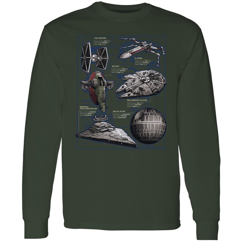 Long Sleeve T-Shirt - C9HYLYR7 - Forest Green - 8