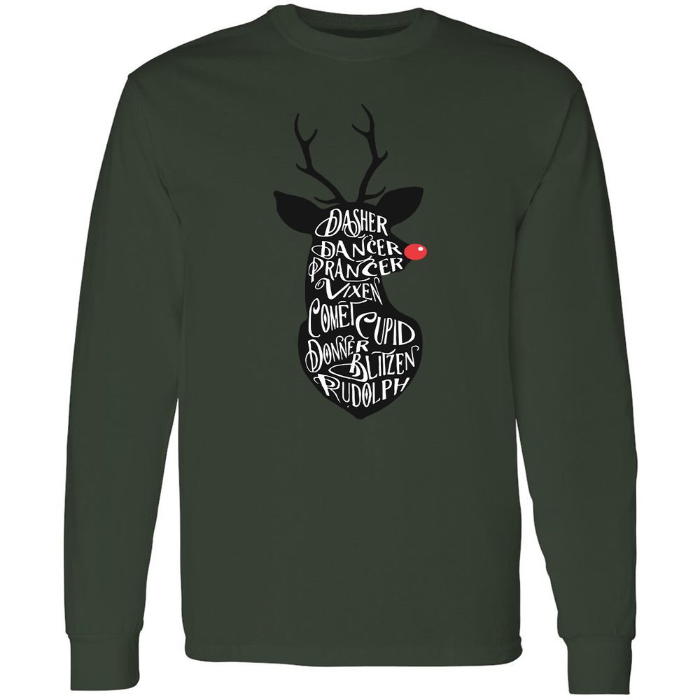 Long Sleeve T-Shirt - 48WQH1PK - Forest Green - 8