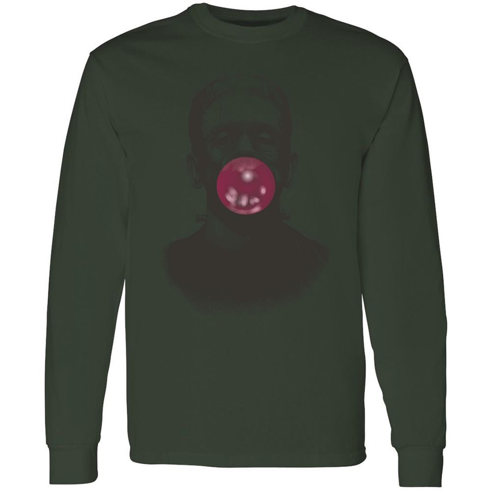 Long Sleeve T-Shirt - XH6BDKLZ - Forest Green - 8