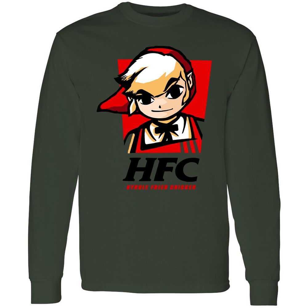 Long Sleeve T-Shirt - 4B5CA7T3 - Forest Green - 8