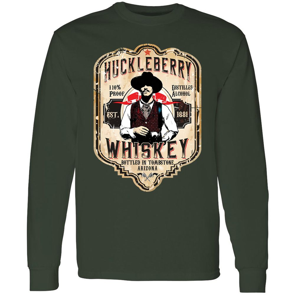 Huckleberry Whiskey Label - Forest Green - 8