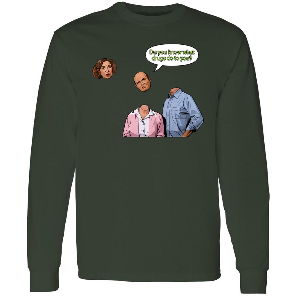 Long Sleeve T-Shirt - L466CKL9 - Forest Green - 8