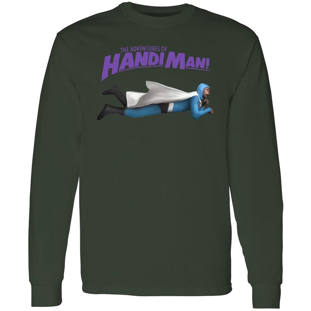 Long Sleeve T-Shirt - BXS9GBJU - Forest Green - 8