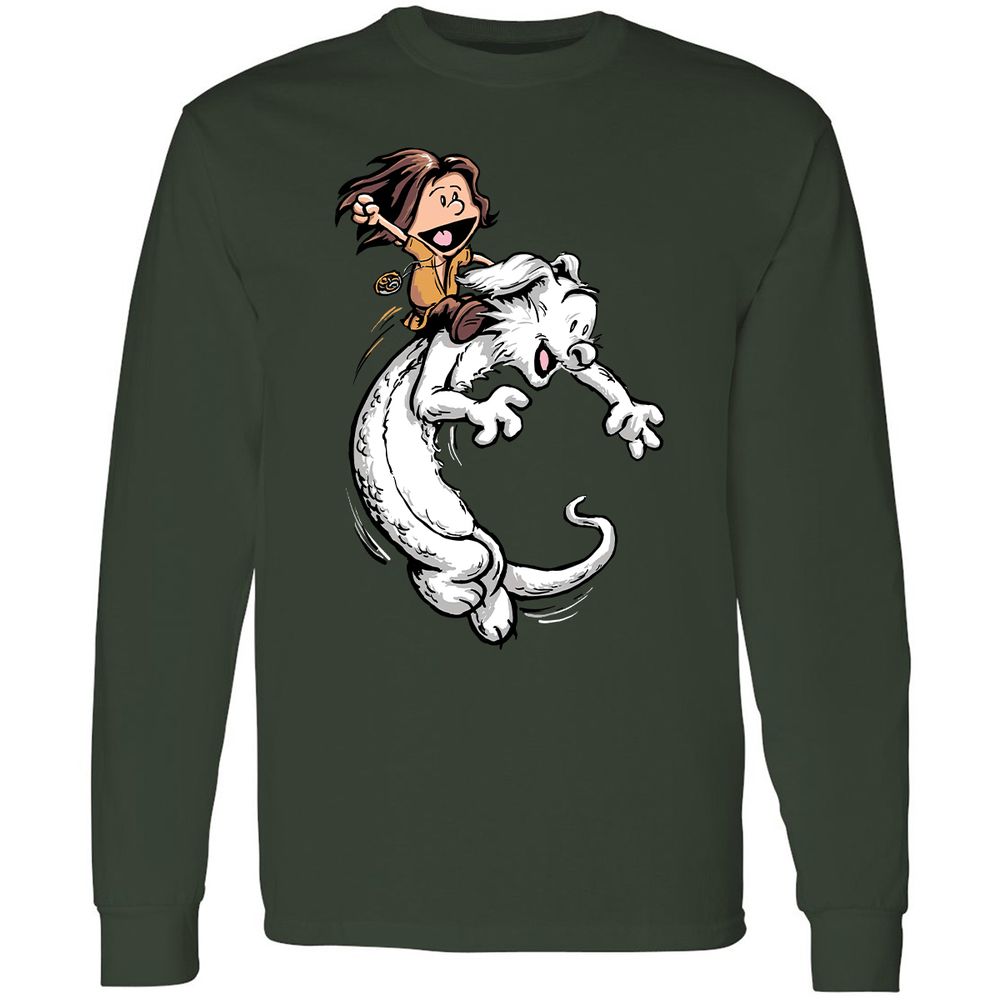 Long Sleeve T-Shirt - VL8L6VUH - Forest Green - 8