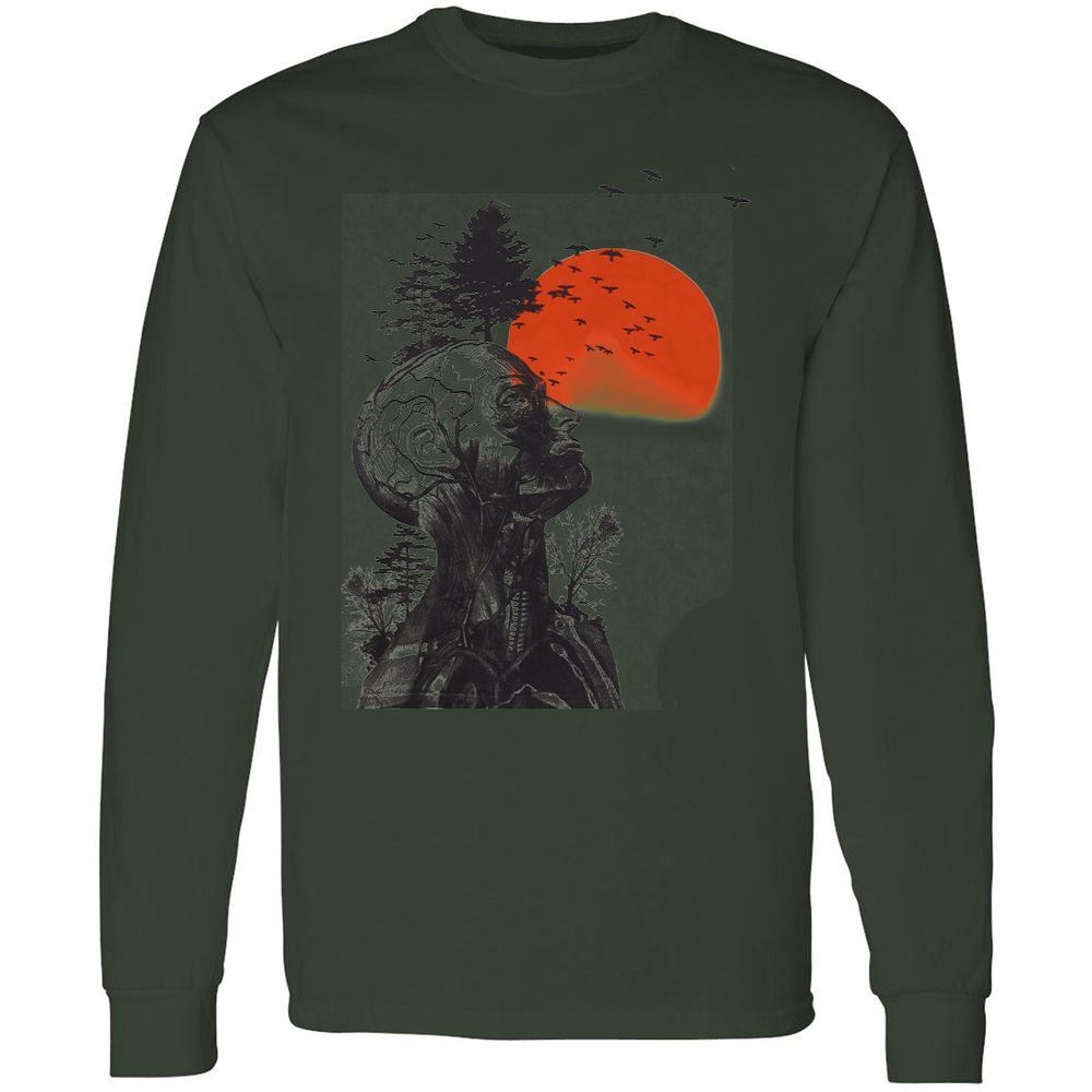 Long Sleeve T-Shirt - AY1LBZCS - Forest Green - 8