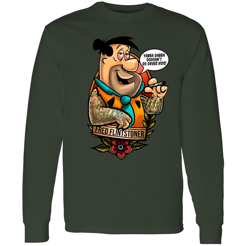 Long Sleeve T-Shirt - 4K4B9K2G - Forest Green - 8