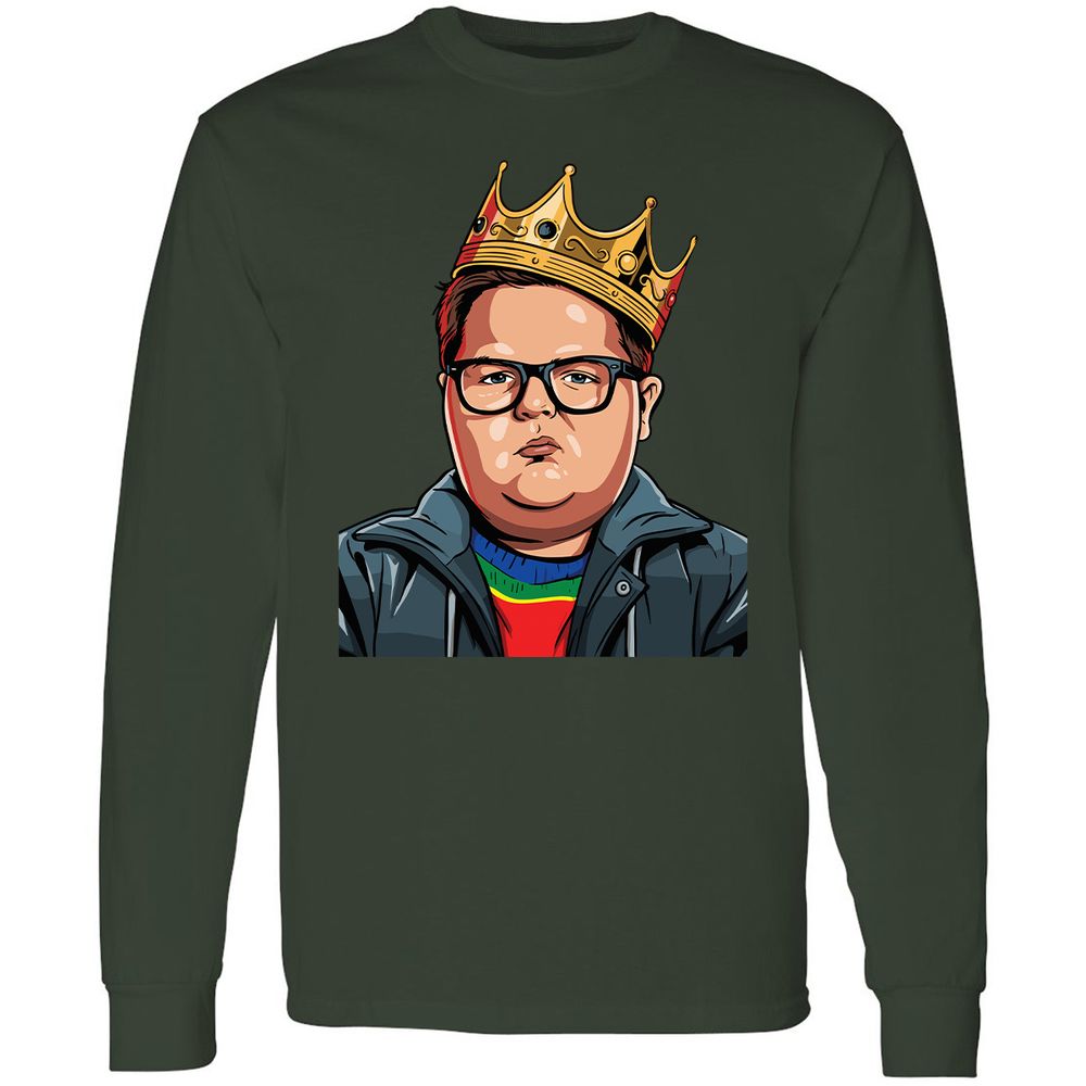Long Sleeve T-Shirt - P7M8DS1Y - Forest Green - 8