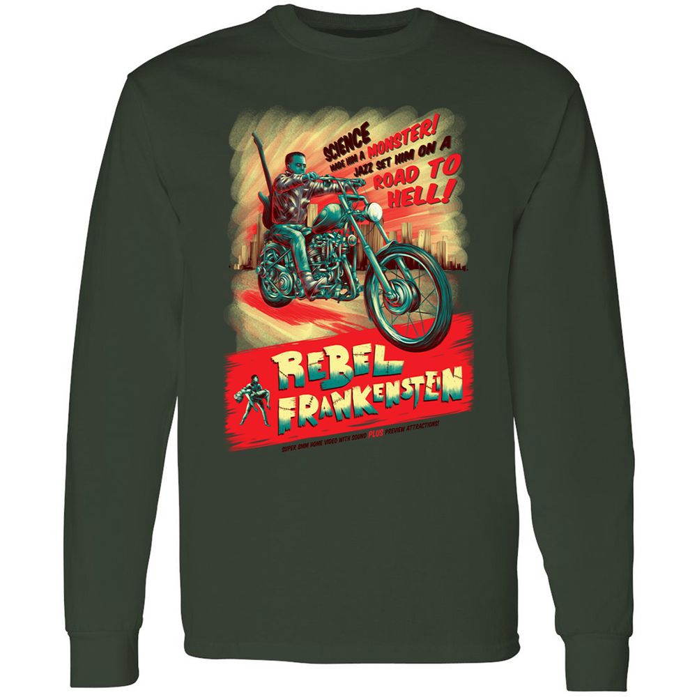 Long Sleeve T-Shirt - QVGCBFCH - Forest Green - 8