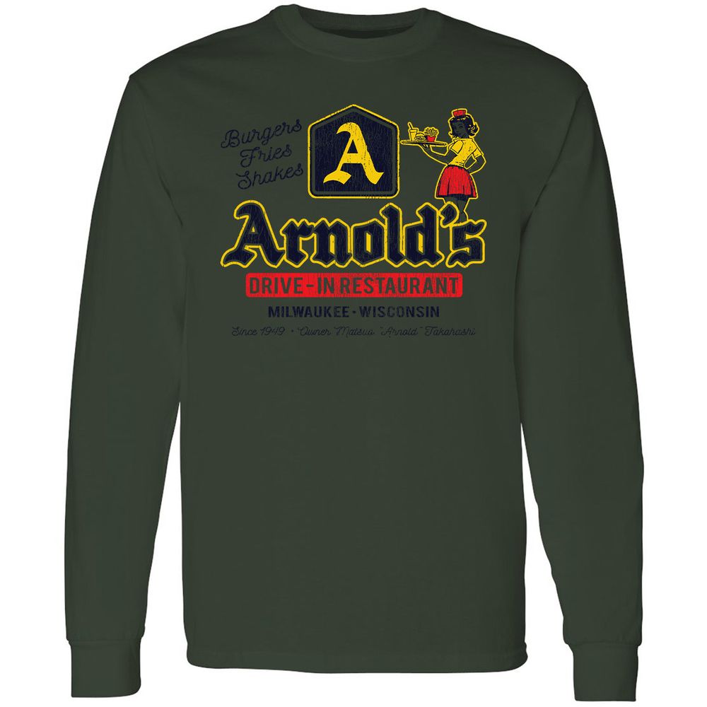 Long Sleeve T-Shirt - 8ZJKCQMQ - Forest Green - 8