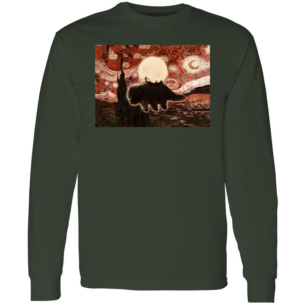 Long Sleeve T-Shirt - ZGB5KKC9 - Forest Green - 8