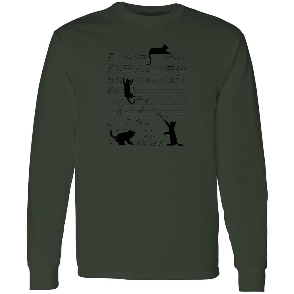 Long Sleeve T-Shirt - LNV4E8Z5 - Forest Green - 8