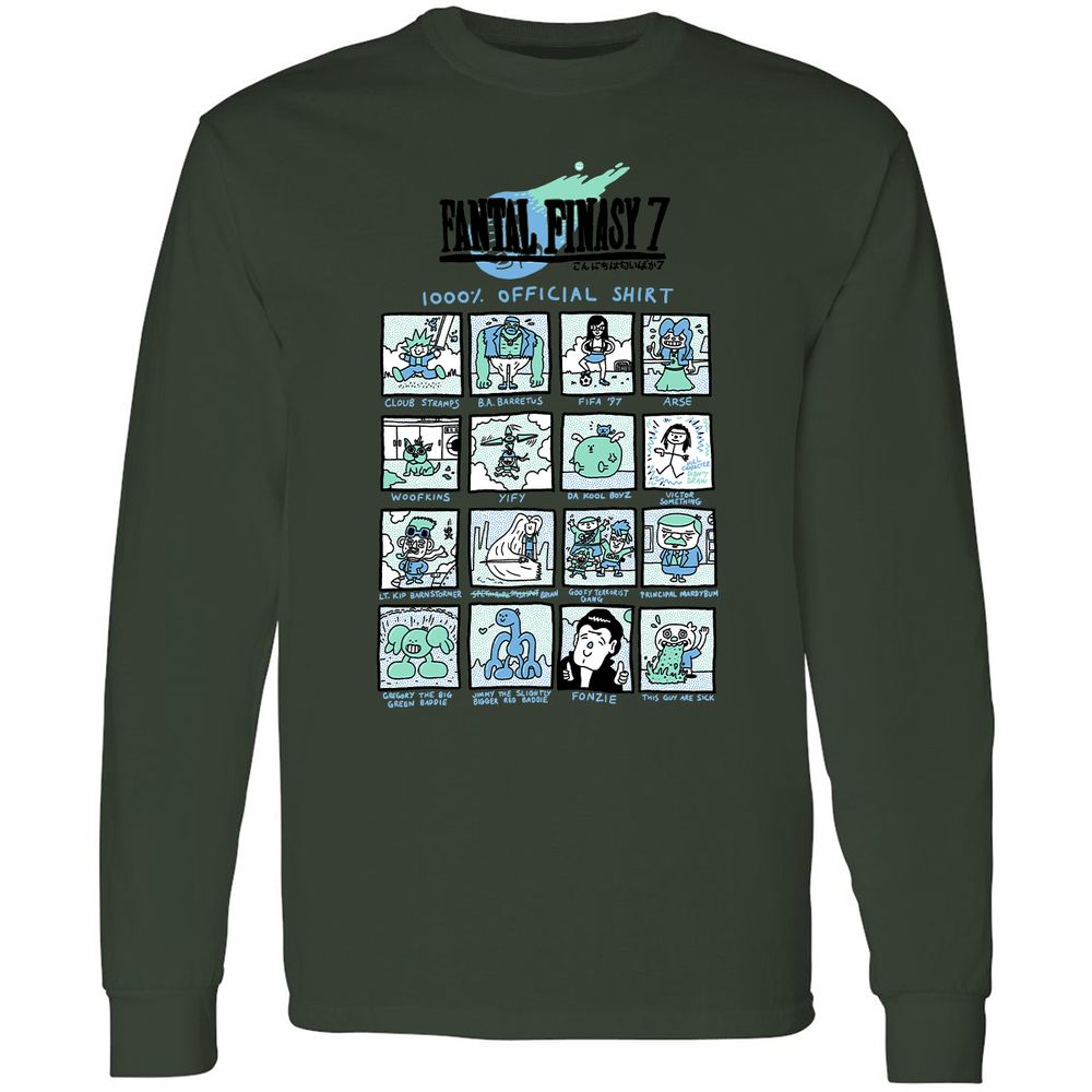 Long Sleeve T-Shirt - PEMHH2B4 - Forest Green - 8