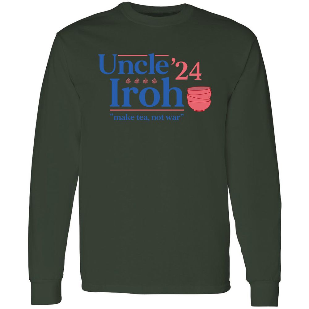 Long Sleeve T-Shirt - T8ZSFQGU - Forest Green - 8