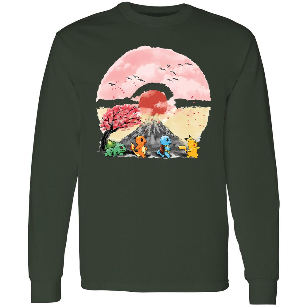 Long Sleeve T-Shirt - 2KAD3BEV - Forest Green - 8