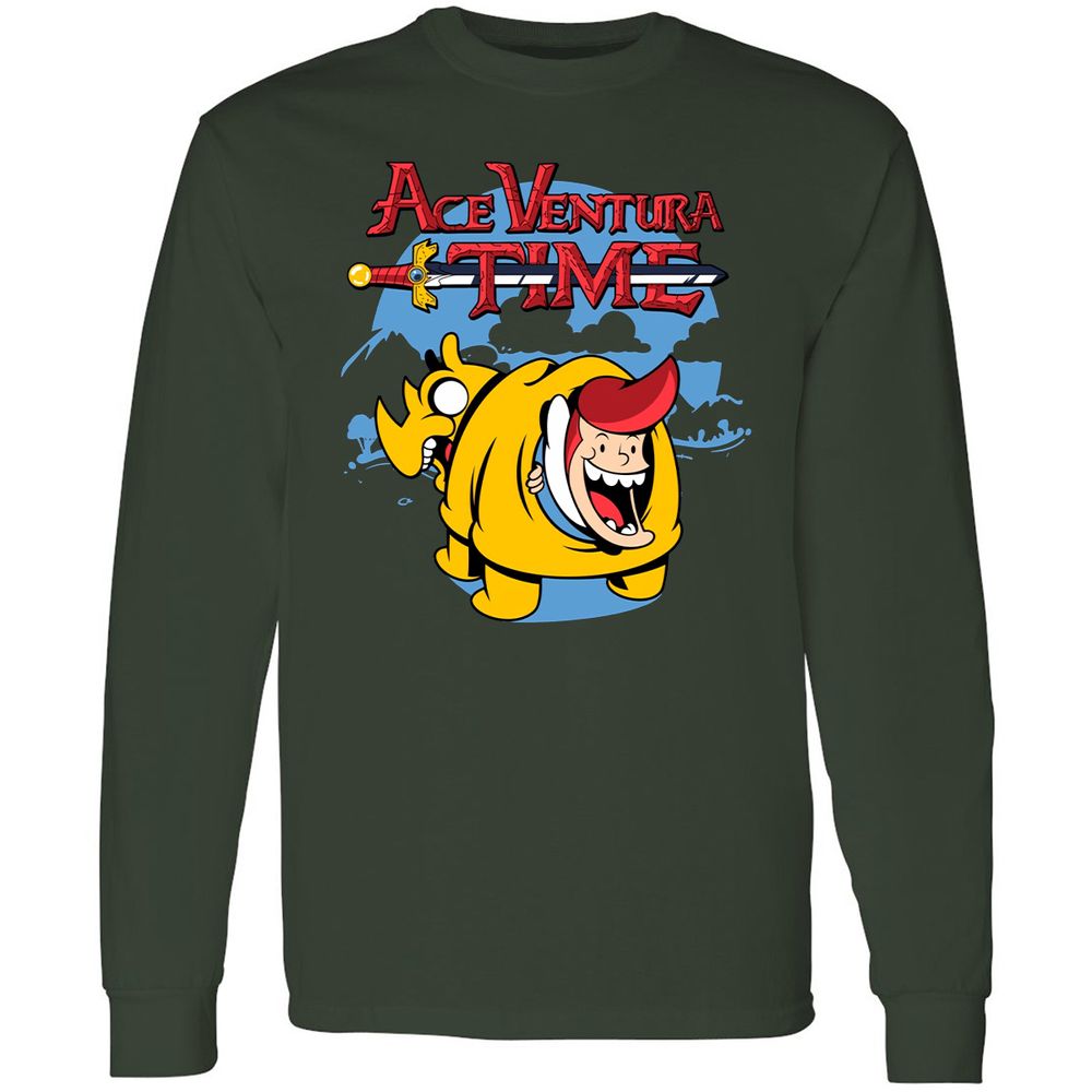 Long Sleeve T-Shirt - G9R6B53F - Forest Green - 8