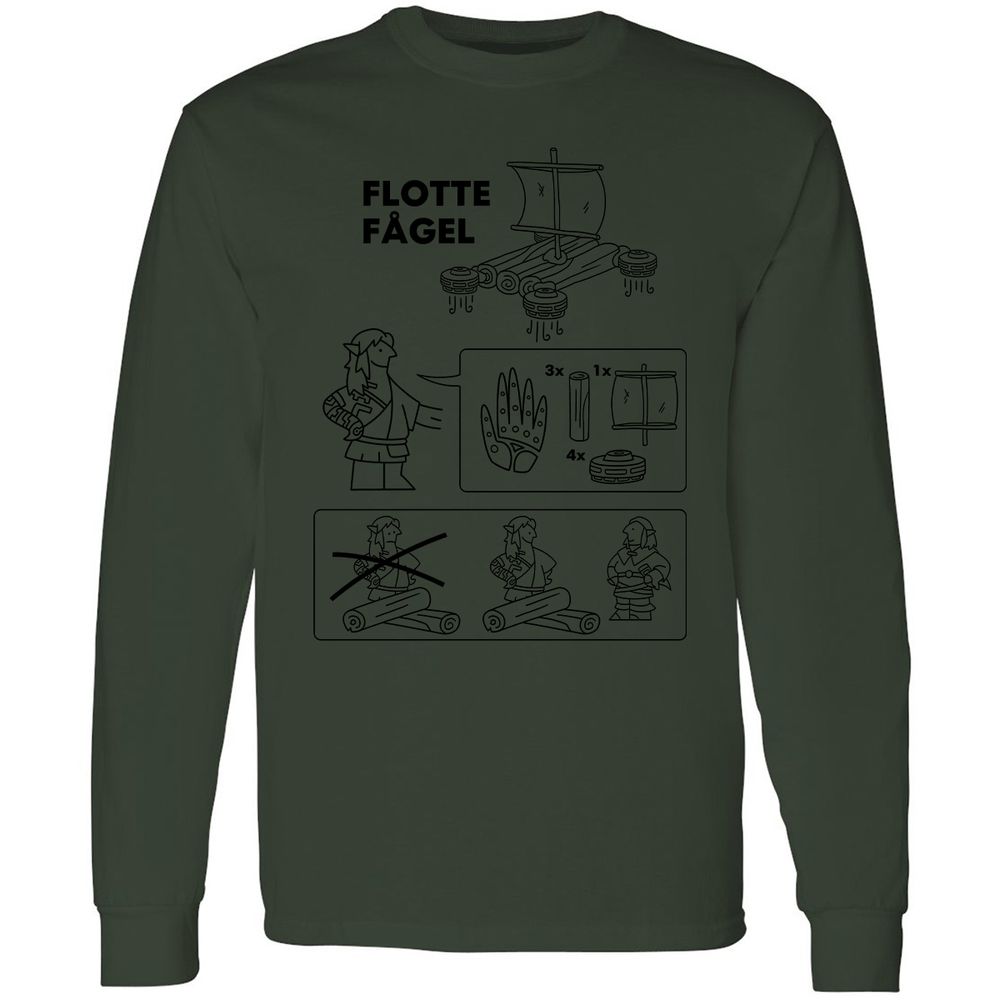 Long Sleeve T-Shirt - GYDLKMRZ - Forest Green - 8
